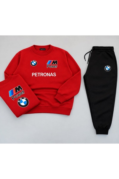 NewCabin طقم بدلة رياضية من Petronas مطبوع BMW M Power 2 – مجموعة رياضية عالية الجودة للجنسين