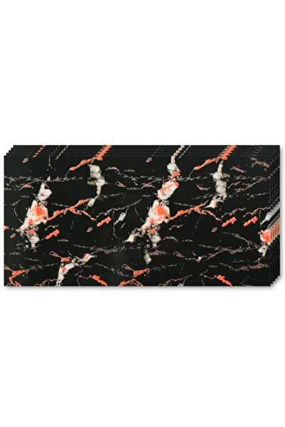 Tapetoo Home Decor Тапету ®   Комплект от 20 черни мраморни стенни панела, с ...