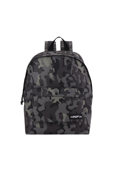 OEM Ghiozdan Gri Army 15NF36 30x14x42 cm, cu bretele reglabile