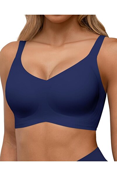 GENERAL HORISUN Seamless Bras Full Coverage Wireless Push Up Bra for Women No...