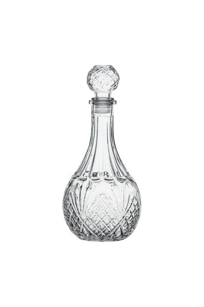 OEM Sticlă transparentă rotundă pentru lichior, model decorativ și capac, 900 ml