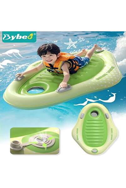 BYBEO Inflatable Kids Surf Body Board with Handles，Children Swimming Floating...