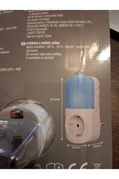 Generic Brand Priză cu lumină de veghe
