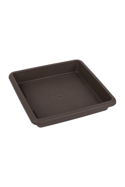 OEM Farfurie din Plastic pentru Ghiveci Maro 22.5x22.5x4.5 cm