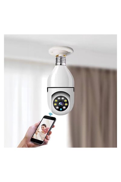 OEM Bec cameră supraveghere WiFi E27 HD panoramic, zi/noapte, detectare mișcare
