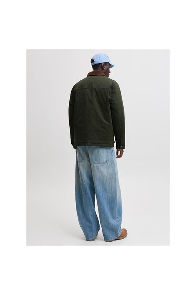 Jack & Jones Erkek Kadife Yaka Yeşil Ceket 12301609 JORNORREBRO BARN JACKET SN