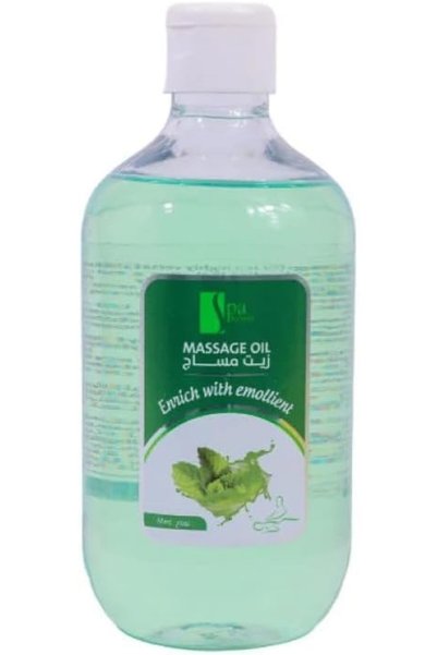 Spa System Massage Oil with Peppermint Scent - 500 ml