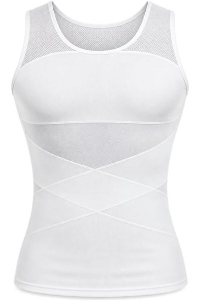 GENERAL Men's Compression Tank Top, Slimming Body Shaper Undershirt, Sleevele...