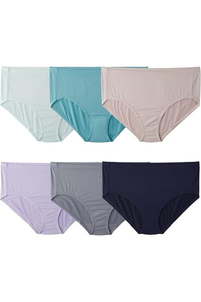 Fruit of the loom ملابس داخلية نسائية (عبوة من 12 قطعة)