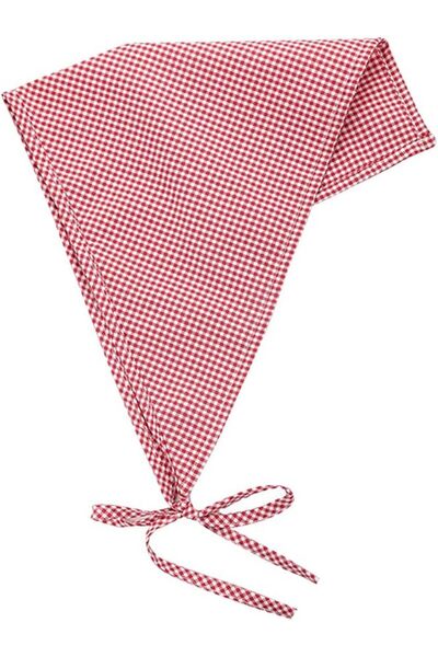 GENERAL FSSTUD Triangular Scarf Bandana Tie Headband Red and White Checked He...