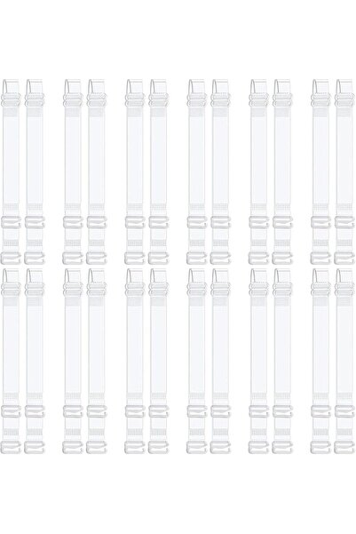 GENERAL Bra Straps 12 Pairs 22-40 cm Bra with Transparent Straps Bra Straps T...