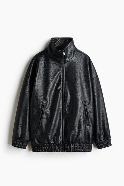 H&M Kaplamalı Oversize Ceket