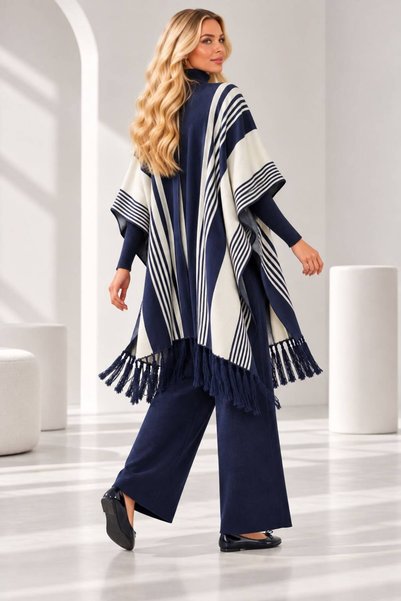 MAY MARA Women's 3-Piece Knitwear Set with Panthool and Blouse