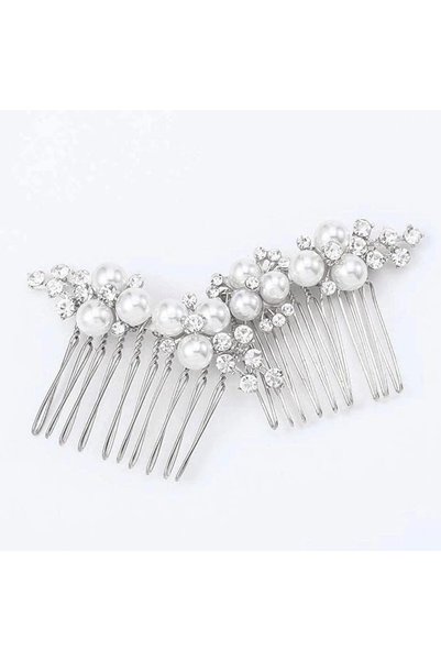 SET-OFF Set of 2 Gold Wedding Pearl Hair Comb Bride, Hair Clip, Hair Accessories