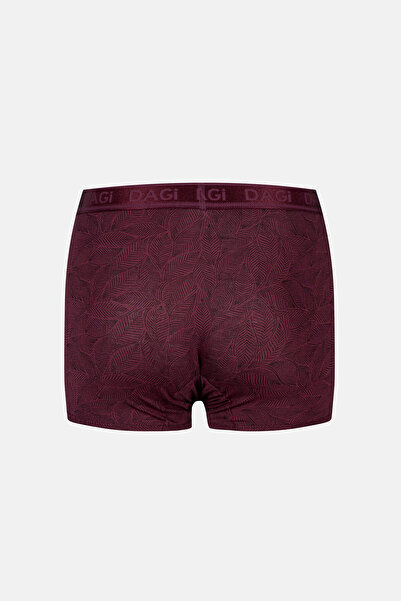 Dagi Boxer din micro modal cu model, roșu claret