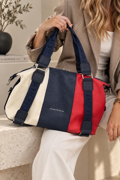 Just Polo Navy Blue Sports Bag Shoulder Bag