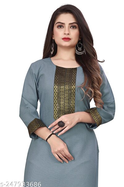 Generic Brand Stylish Kurti with Work