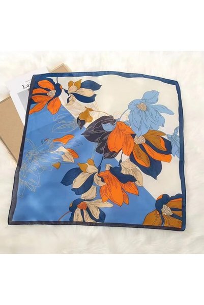 SILKEL Silk Scarf for Women Lightweight Satin Hair Bandanas Head Scarves Satin Neck Wrap Headscarf 27.5"