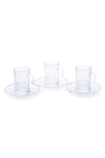Glaze 12Pcs Glass Tea Cup Set
