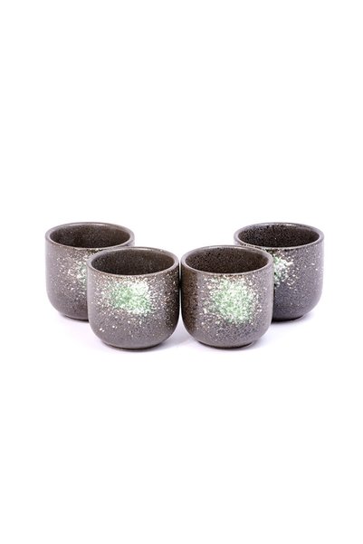 Violet Ceramic Cup Set 4 Pieces 190 ml