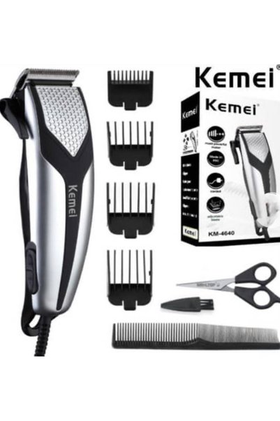 Kemei Professional Mașină de Tuns Profesională Kemei KM-4640, 12W, cu Fir, 4 ...