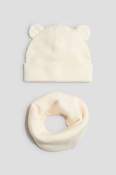 H&M Bere ve Atkı İçeren 2 Parçalı Set