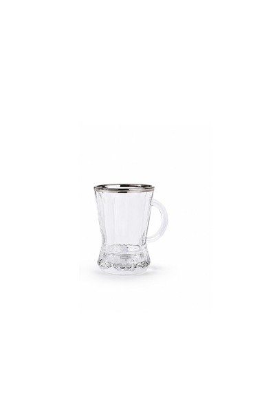 Glaze Gleza Tea Cup Set of 6 - Silver