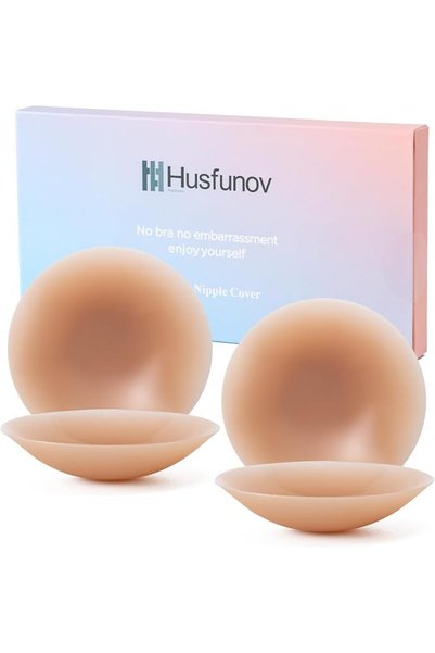 GENERAL Husfunov 2 Pairs Covers for Women, Ultra-thin Sticky Adhesive Silicon...