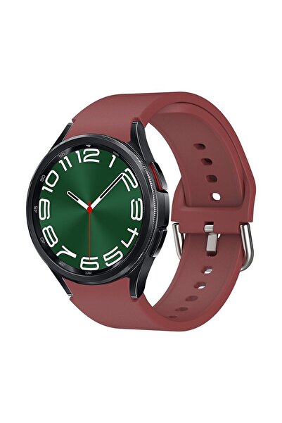 Sonique Λουράκι Σιλικόνης Soft Band για Samsung Galaxy Watch 4/5/6/7/FE Μπορντό