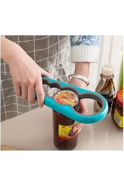 1-piece فتاحة علب متعددة الاستخدامات 4 في 1 مع مقبض مضاد للانزلاق - مثالية لز...