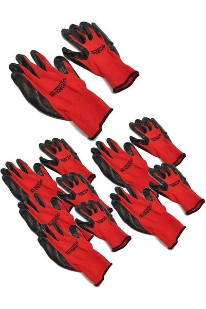 co arma Force Cotton Multi Use Gloves Set White One Size 12 Pieces