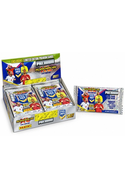 Panini بطاقة لاعب كرة القدم فيفا 365 أدينالين 2027 بريميوم، حزمة واحدة - 10 بطاقات