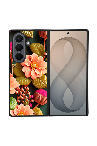 Sonique Θήκη 3D Flower Series για Samsung Galaxy Z Fold 8 Ultra Σομόν