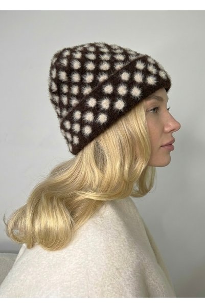 KİLİGİSTANBUL Ultra Soft Textured Brown Beret