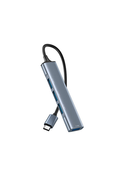 Yesido USB Hub HB17 Type-C σε 4x USB-A Μπλέ