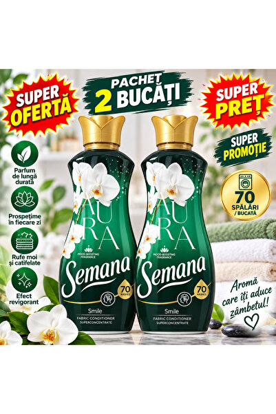 Semana Pachet 2 x Balsam de rufe Aura Smile, superconcentrat, parfum de lungă...