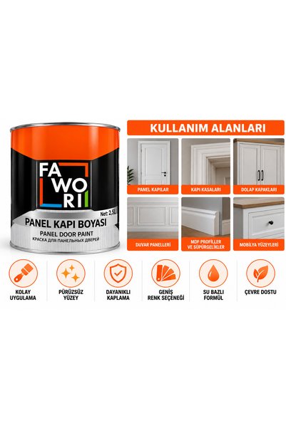 Favori PANEL KAPI BOYASI-BEYAZ-2,5L