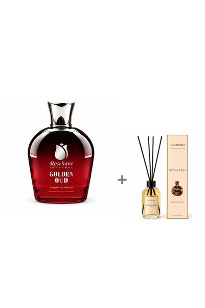 Eau Dubai Set Extract de Parfum Golden Oud 100 ml + Difuzor parfum camera Roy...