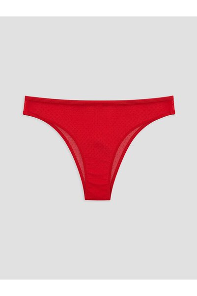 LC Waikiki Rmz Gi̇yi̇m Farkiyla Embroidered Tulle Brazilian Panties