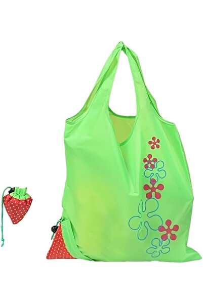 stylishkids Stylish Foldable Tote Bag with Strawberry Print – Lightweight, Ec...