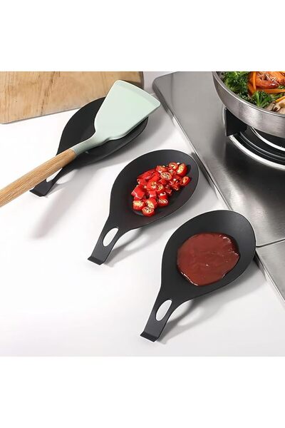 GENERAL 5 Silicone Spoon Rests,Flexible TPE Heat-Resistant Utensil Holder,Mul...