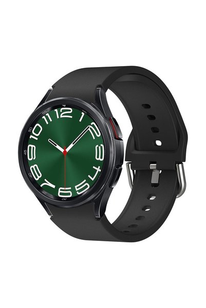 Sonique Λουράκι Σιλικόνης Soft Band για Samsung Galaxy Watch 4/5/6/7/FE Μαύρο