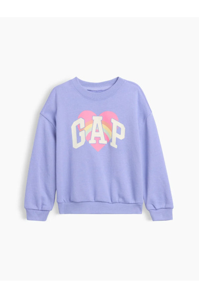 GAP Kids Gap Baby Girl Arma Print Colorful T-Shirt Violet