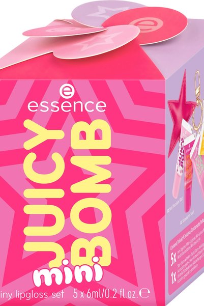 Essence Set mini luciu de buze strălucitor JUICY BOMB – Fericire de Sărbători...