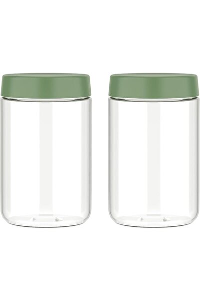 BIGTHREE Borosilicate Small Glass Jars with Lids, 2 Pcs Overnight Oats Contai...