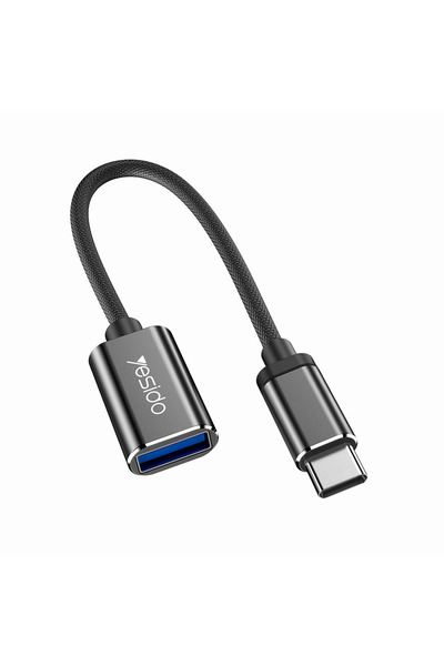 Yesido Αντάπτορας OTG GS01 Type-C σε USB-A Μαύρο