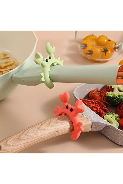 GENERAL 2Pcs Silicone Spoon Rest Set, Cute Crab and Octopus Design, Heat-Resistant Spoon Holder for Kitchen