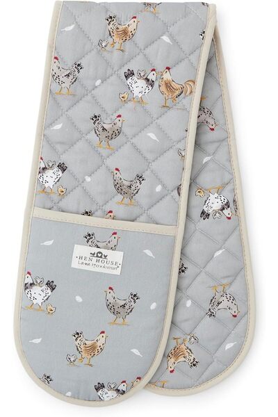 Cooksmart Hen House Lane Double Oven Glove | British Designed Farmhouse Kitch...