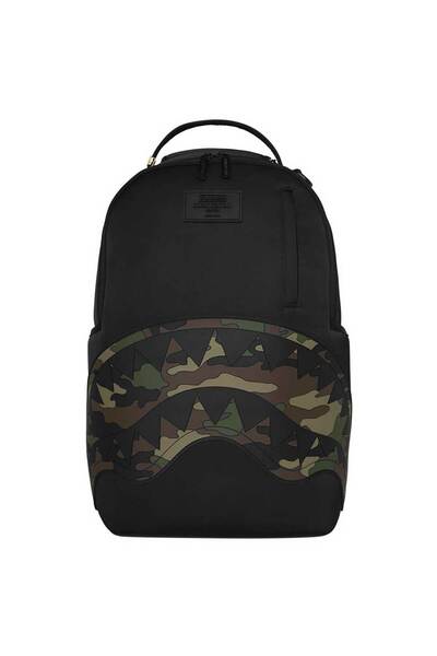 Sprayground Σακίδιο Πλάτης Σαρκ Σέντραλ Μαύρο Νάιλον Ανάγλυφο Παραλλαγής