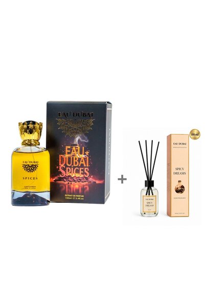 Eau Dubai Set Extract de Parfum Dubai Spices 100 ml + Difuzor parfum camera S...